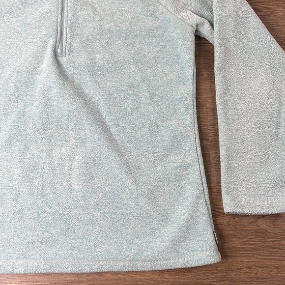 Eddie Bauer Women’s Light Teal 1/4 Zip Micro-fleece Pullover Top, size Medium - Picture 3 of 10